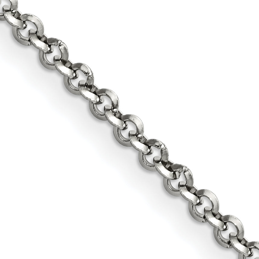 Chisel Stainless Steel 3.2mm Rolo Chain 16 Inch