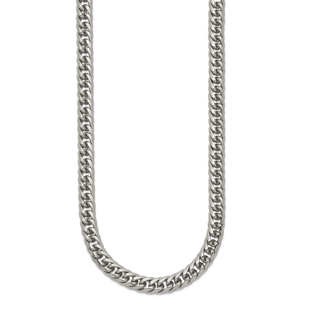 Chisel Stainless Steel Double Curb Chain 24 Inch