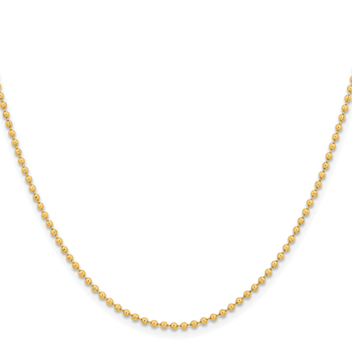 Chisel Stainless Steel Yellow Finish Finish 2mm Ball Chain