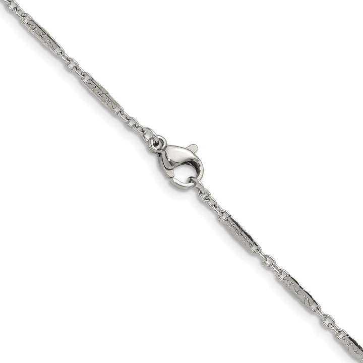 Chisel Stainless Steel 1.8mm Fancy Link Chain