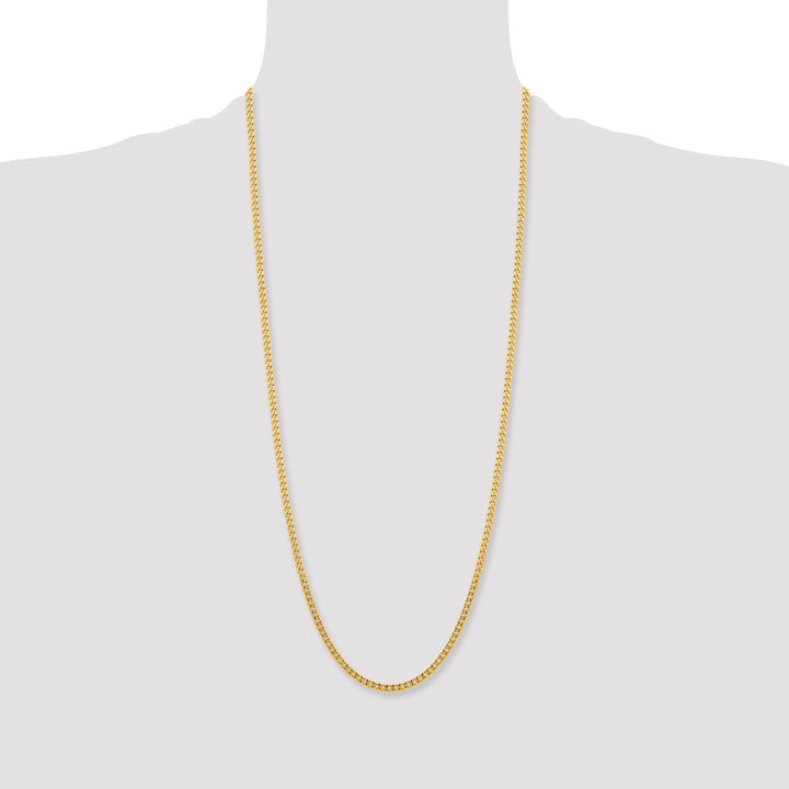 Chisel Stainless Steel Yellow Finish Finish 4mm Curb Chain