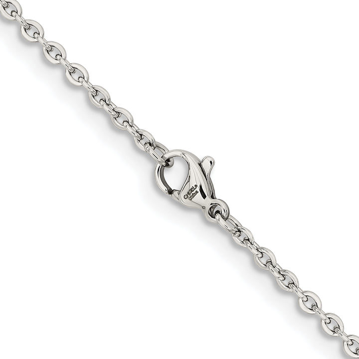 Chisel Stainless Steel 2.3mm Cable Chain 16 Inch