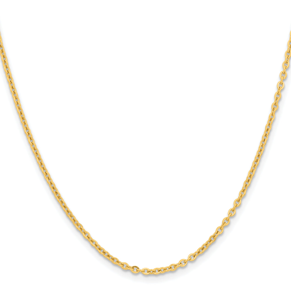 Chisel Stainless Steel Yellow Finish Finish 2.3mm Cable Chain