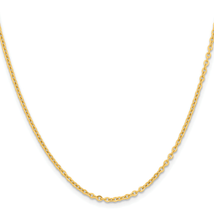 Chisel Stainless Steel Yellow Finish Finish 2.3mm Cable Chain