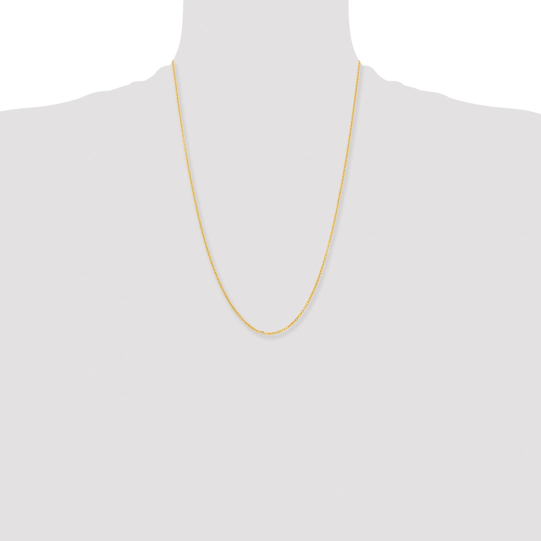 Chisel Stainless Steel Yellow Finish Finish 2.3mm Cable Chain