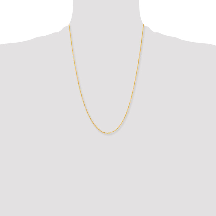 Chisel Stainless Steel Yellow Finish Finish 2.3mm Cable Chain