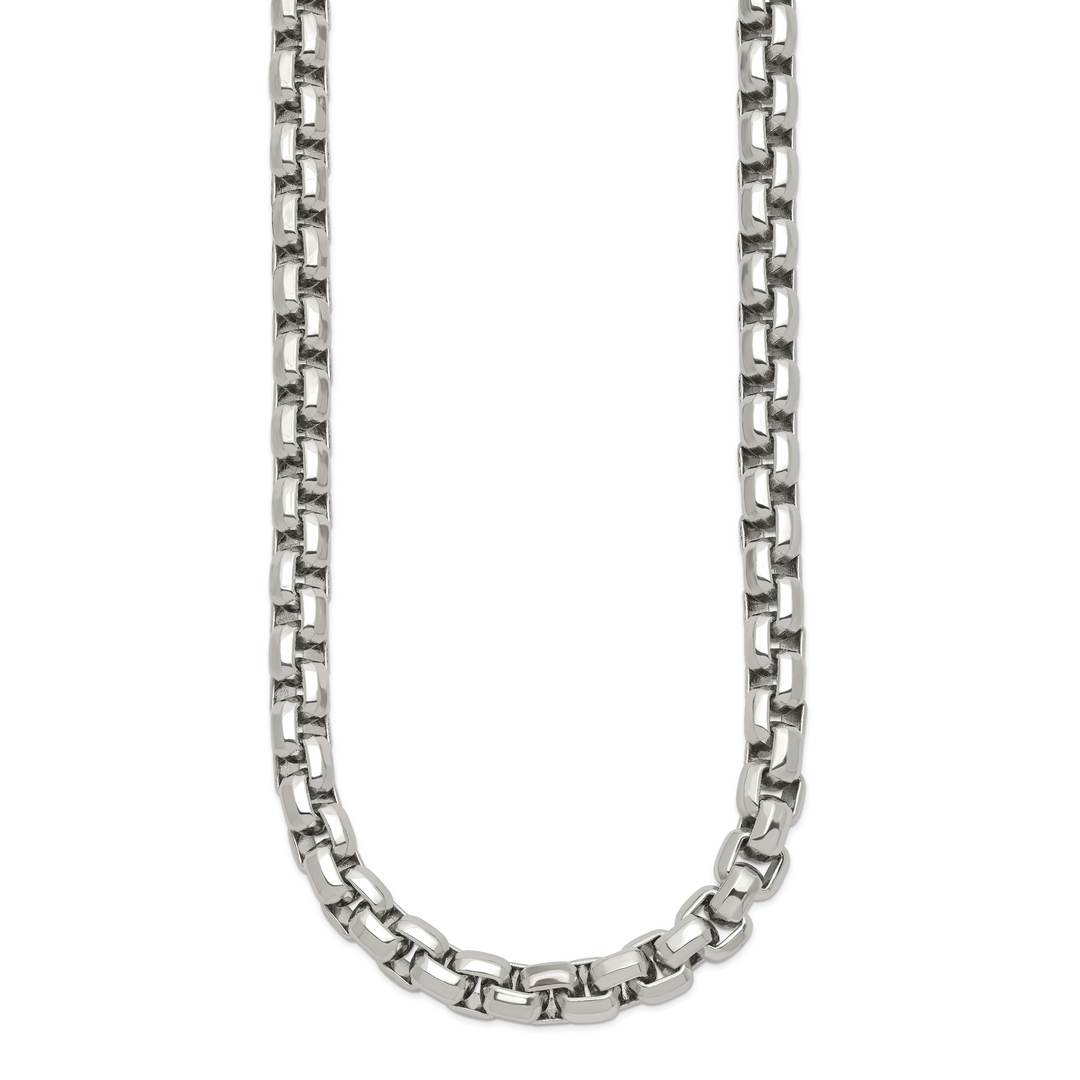 Chisel Stainless Steel Fancy Rolo Chain 24 Inch