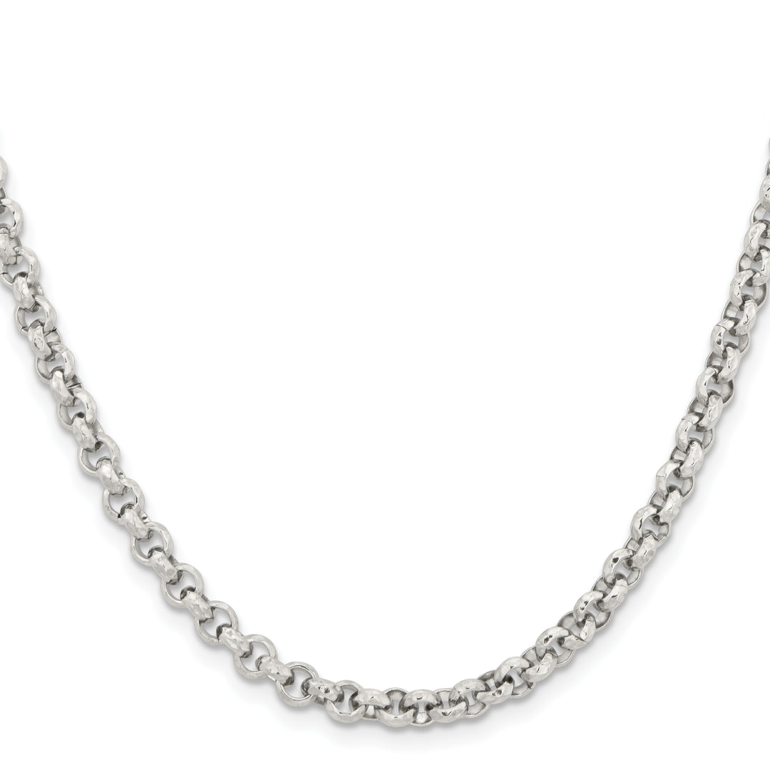 Chisel Stainless Steel and Textured Fancy Rolo Chain