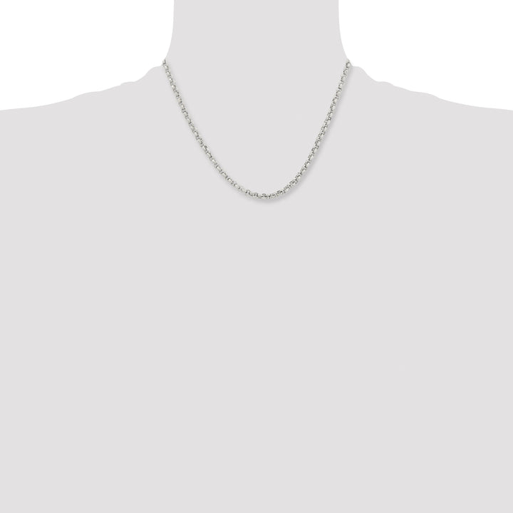 Chisel Stainless Steel and Textured Fancy Rolo Chain