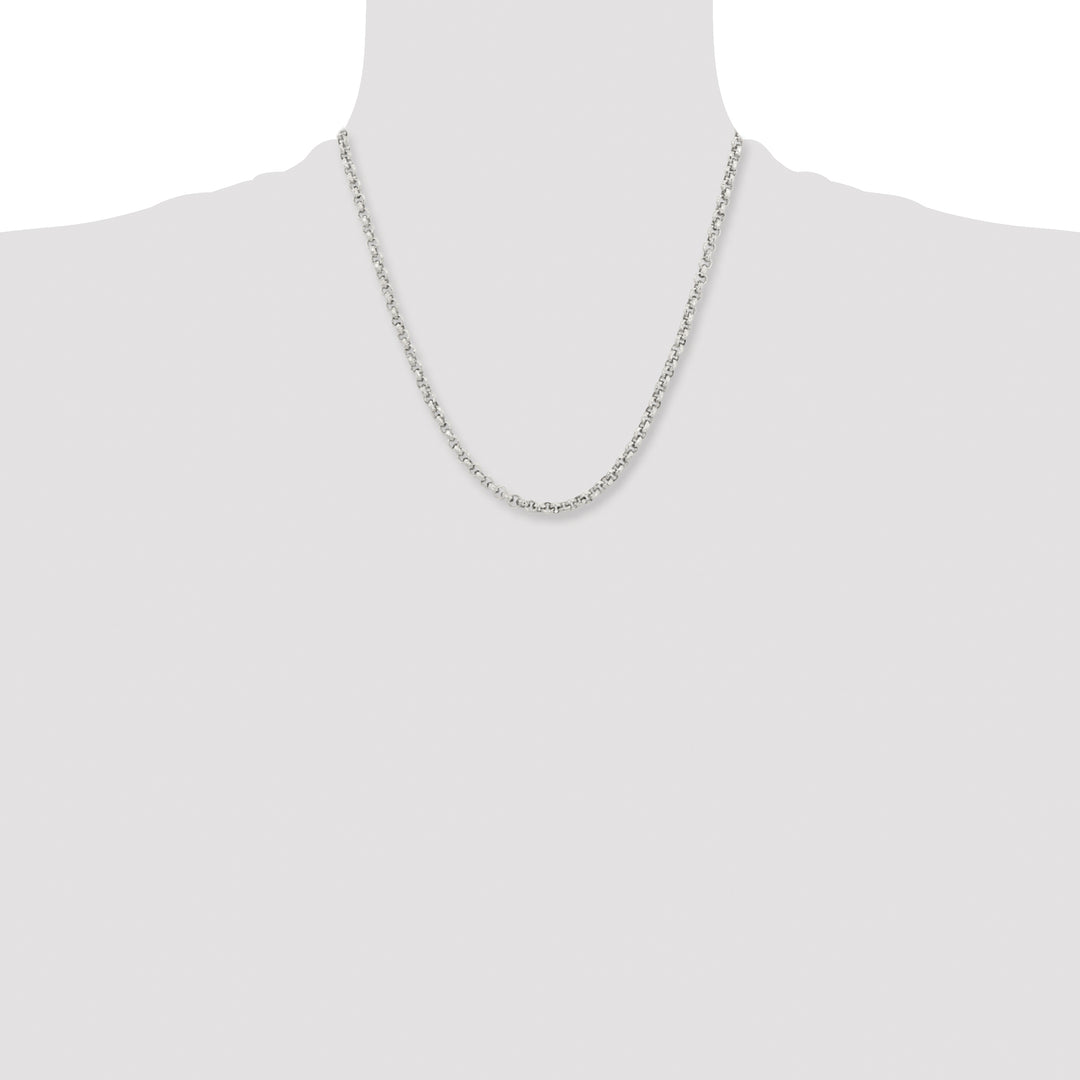 Chisel Stainless Steel and Textured Fancy Rolo Chain