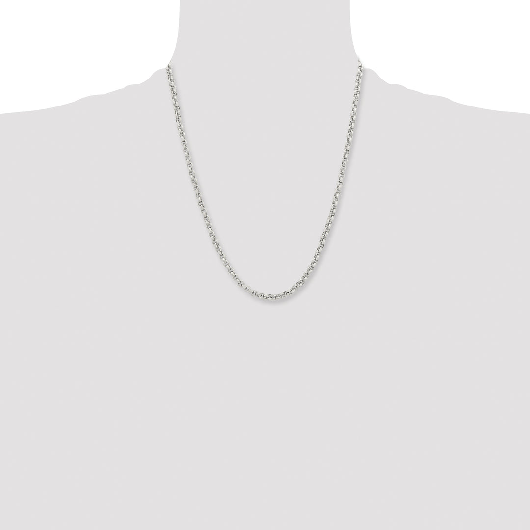 Chisel Stainless Steel and Textured Fancy Rolo Chain