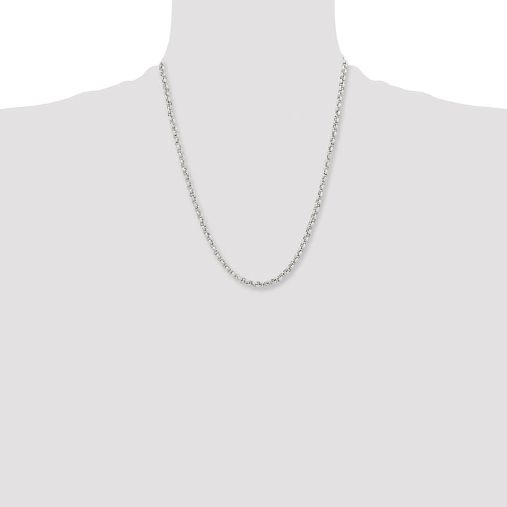 Chisel Stainless Steel and Textured Fancy Rolo Chain