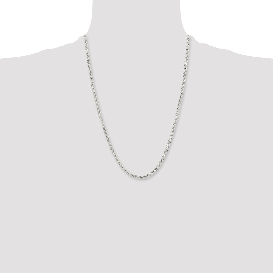 Chisel Stainless Steel and Textured Fancy Rolo Chain