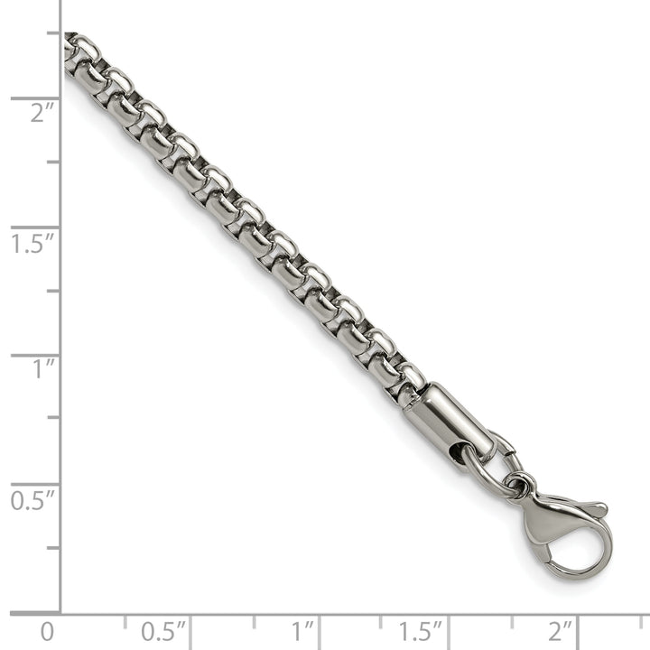 Chisel Stainless Steel 3.9mm Rounded Box Chain