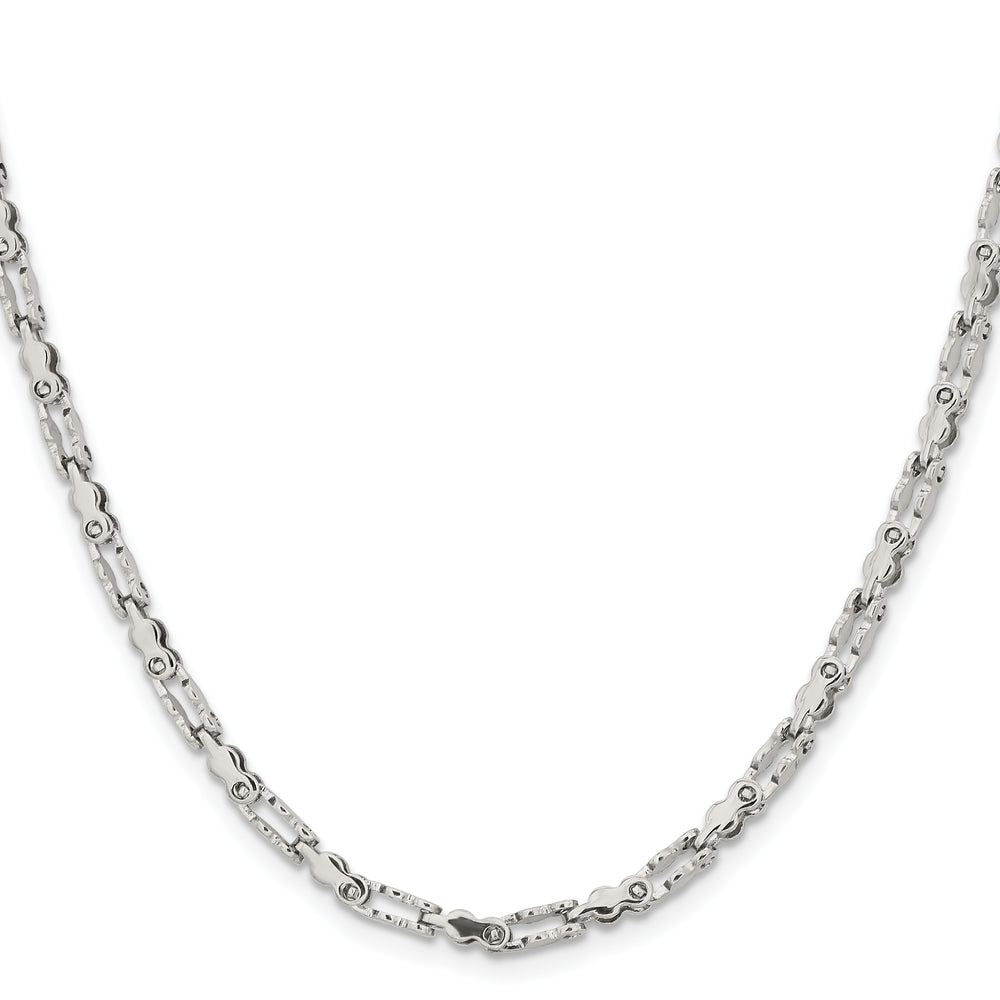 Chisel Stainless Steel Fancy Link 18in Chain 18 Inch