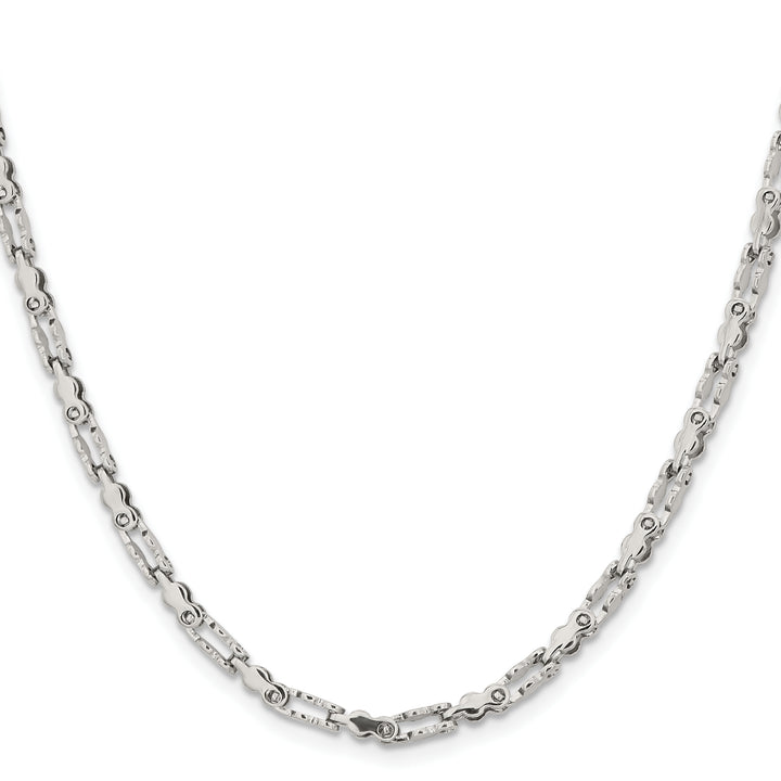 Chisel Stainless Steel Fancy Link 18in Chain 18 Inch