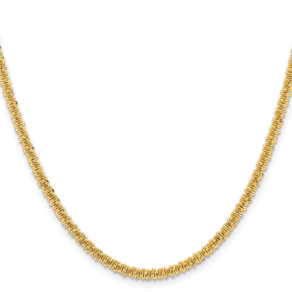Chisel Stainless Steel Yellow Finish Finish 3mm Cyclone Chain