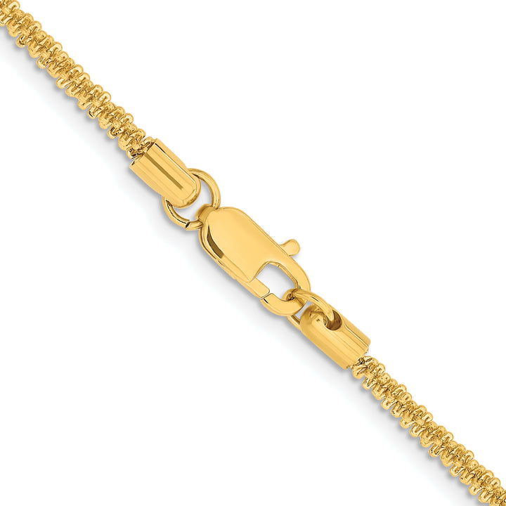 Chisel Stainless Steel Yellow Finish Finish 3mm Cyclone Chain