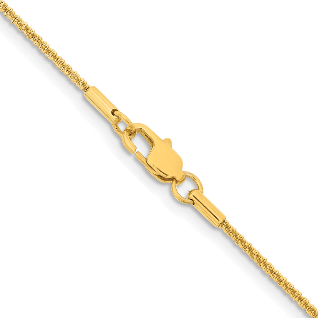 Chisel Stainless Steel Yellow Finish Finish 1.7mm Cyclone Chain