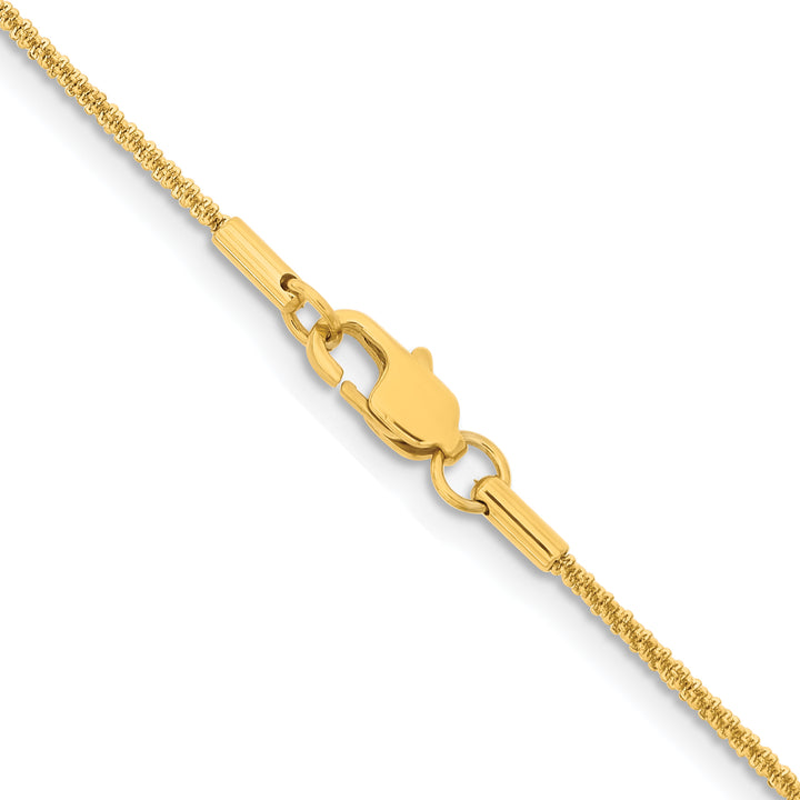 Chisel Stainless Steel Yellow Finish Finish 1.7mm Cyclone Chain