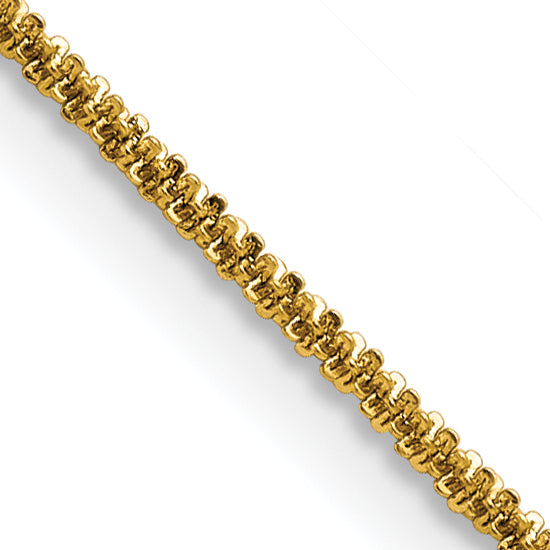 Chisel Stainless Steel Yellow Finish Finish 1.7mm Cyclone Chain