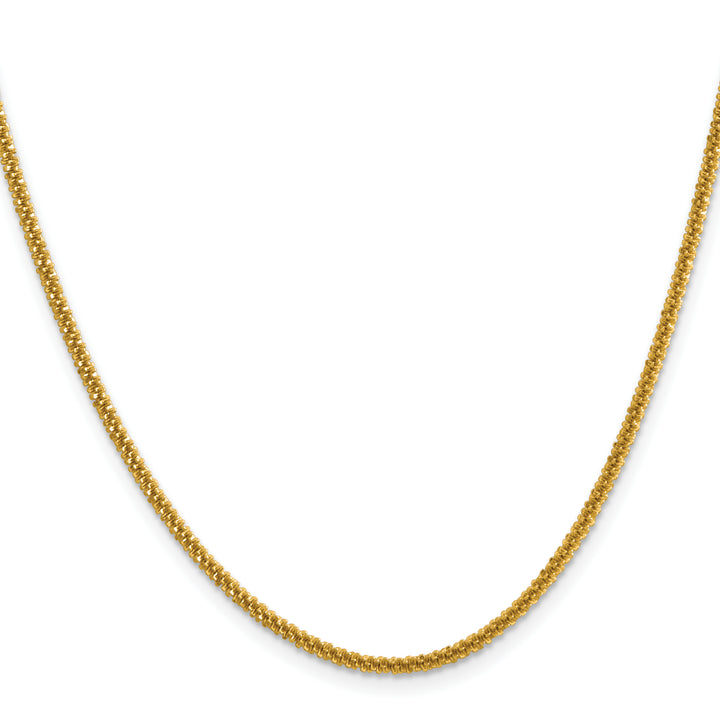 Chisel Stainless Steel Yellow Finish Finish 2.2mm Cyclone Chain