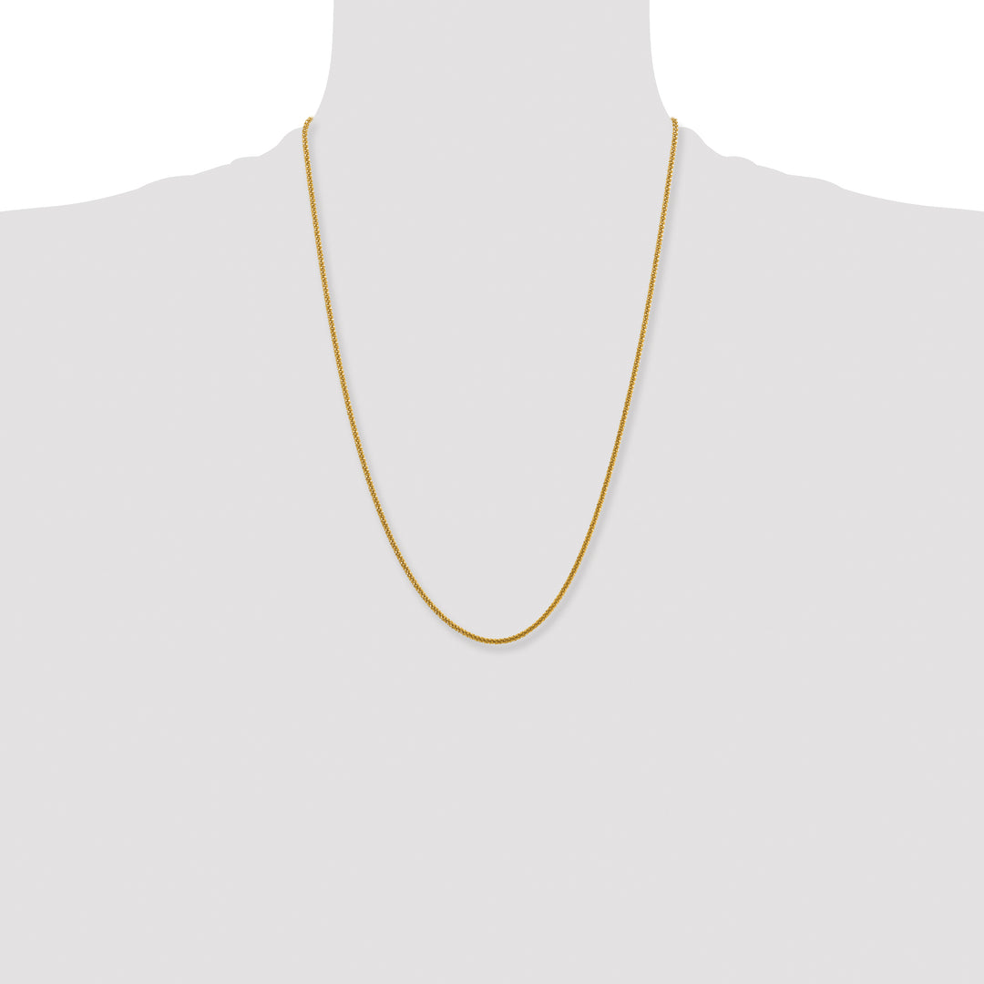 Chisel Stainless Steel Yellow Finish Finish 2.2mm Cyclone Chain