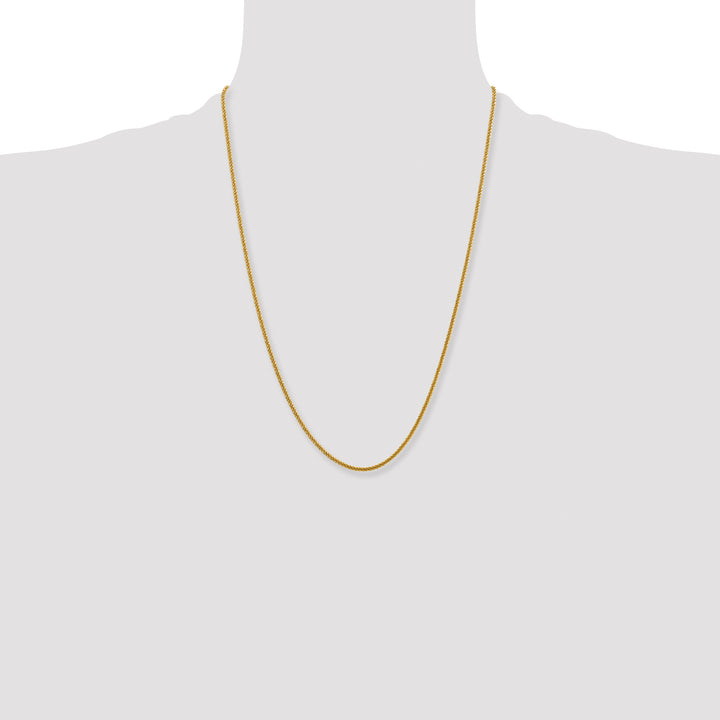Chisel Stainless Steel Yellow Finish Finish 2.2mm Cyclone Chain