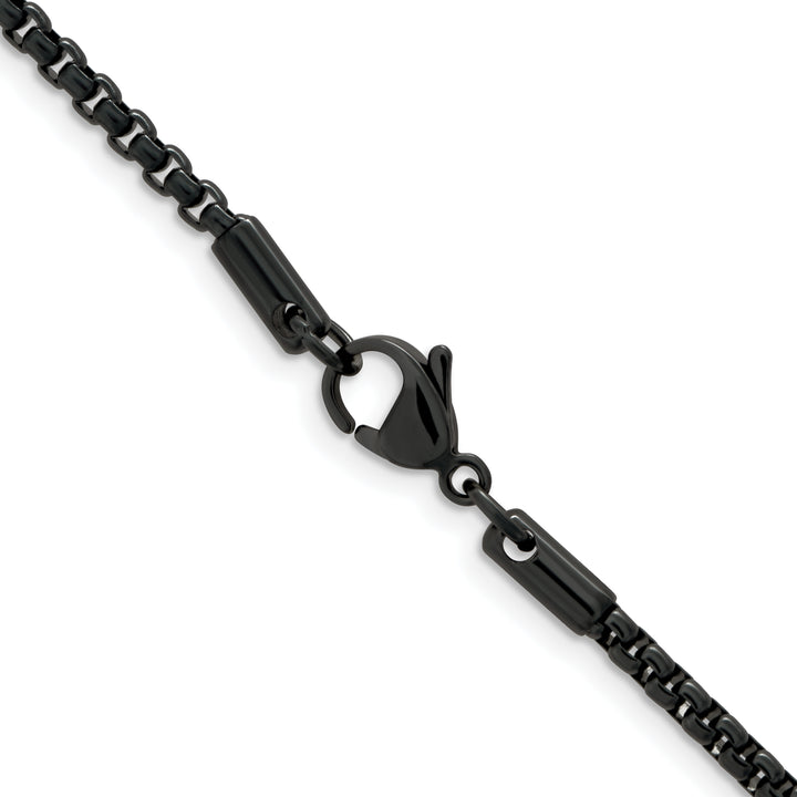 Chisel Stainless Steel Blue and Grey IP Finish 2.5mm Box Chain