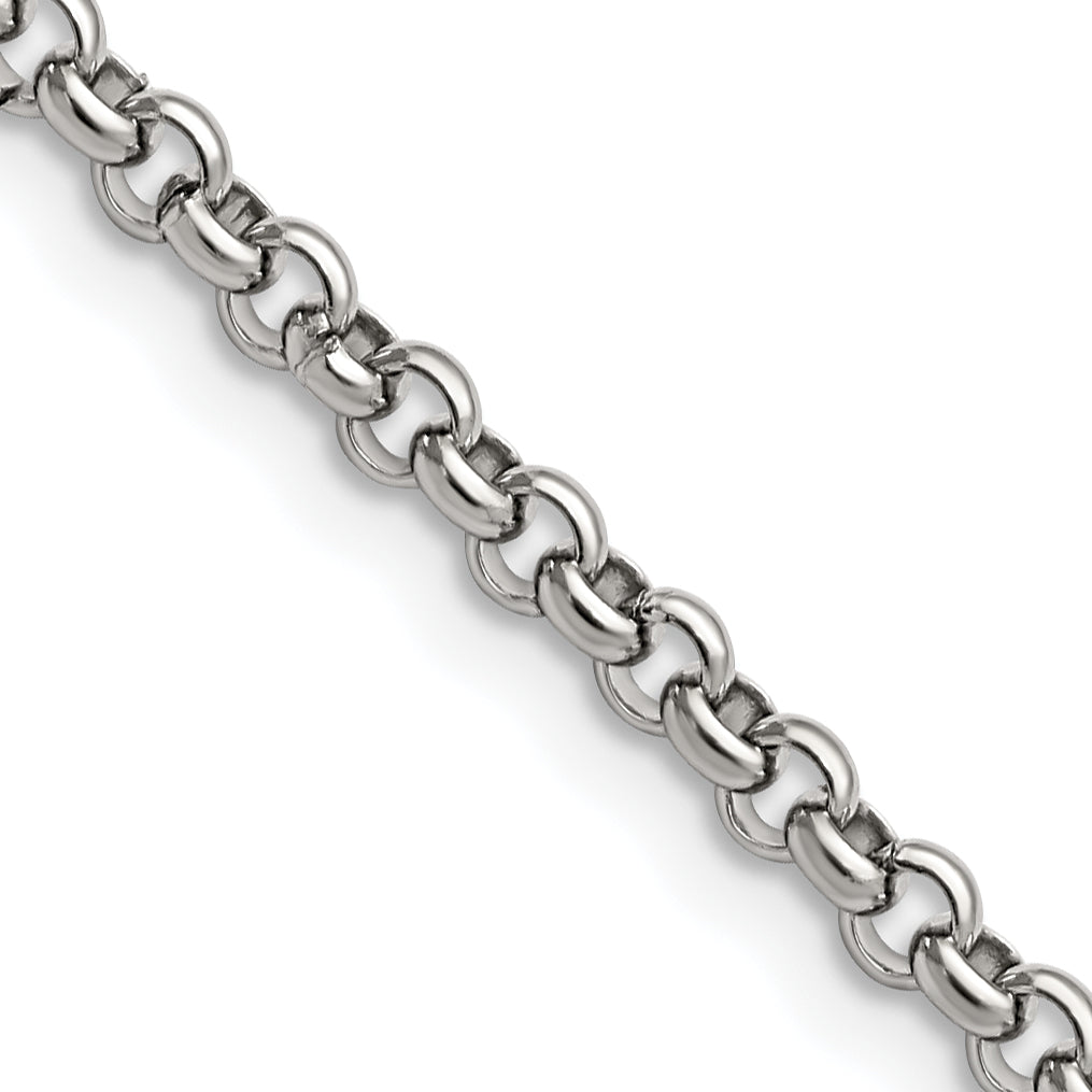 Chisel Stainless Steel 3.9mm Rolo Chain