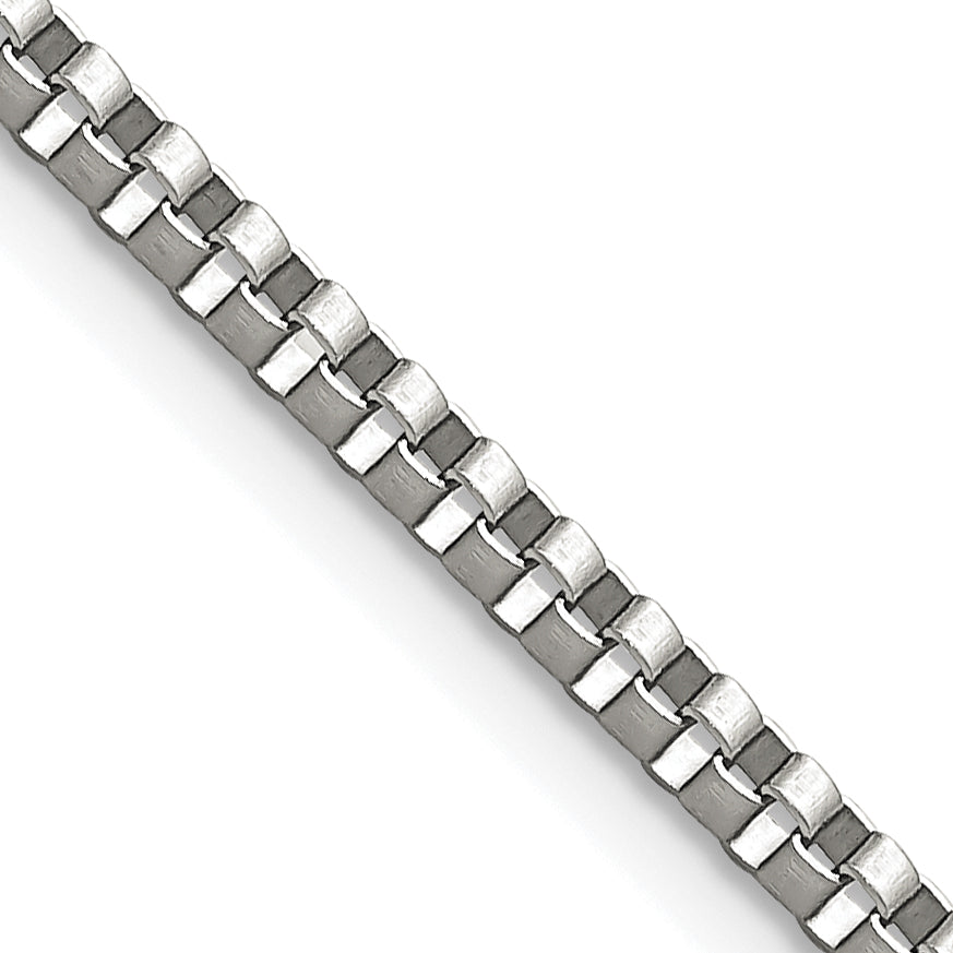 Chisel Stainless Steel 2.4mm Box Chain