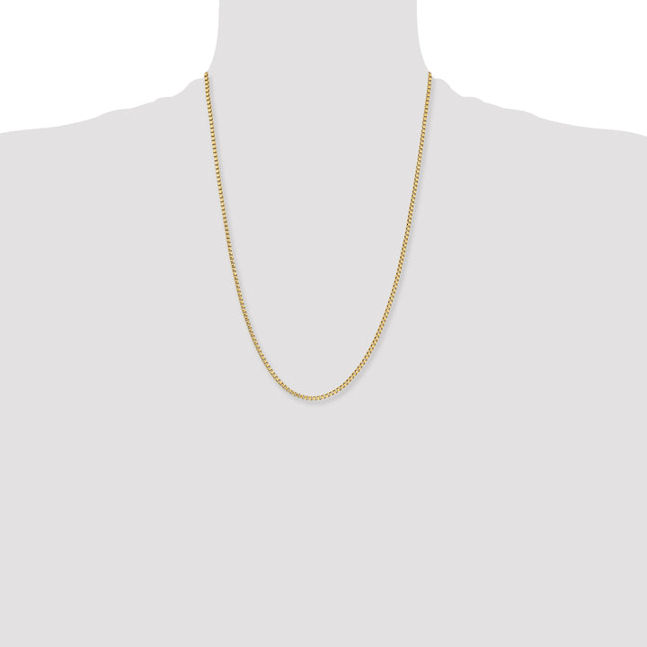 Chisel Stainless Steel Yellow Finish Finish 2.4mm Box Chain