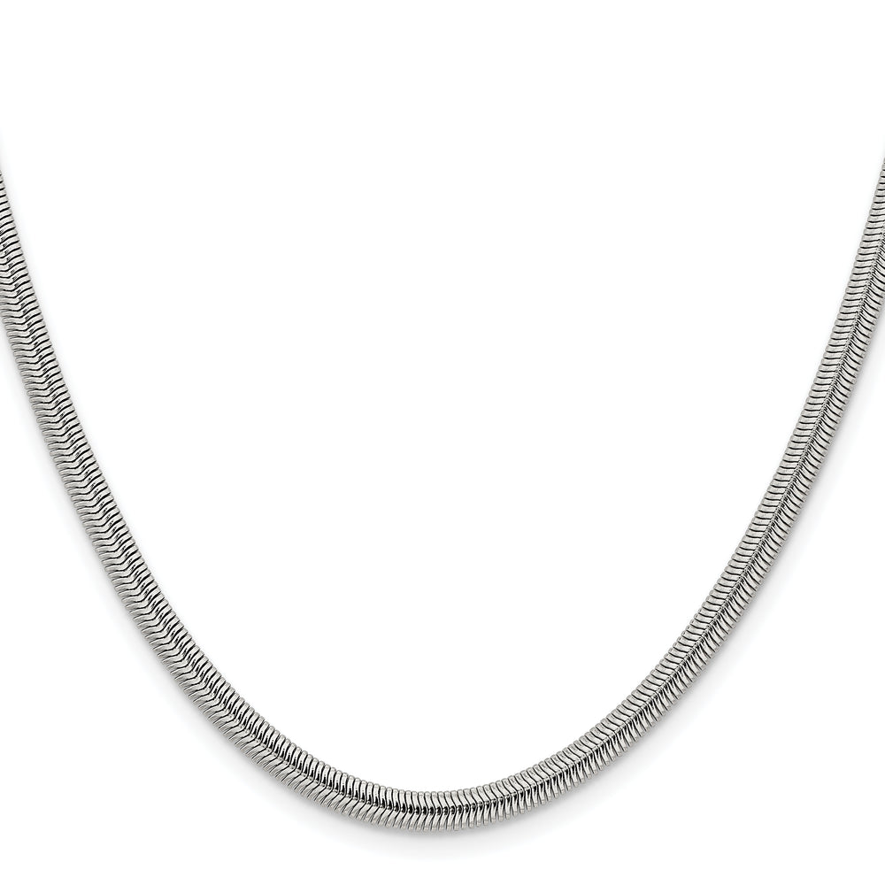 Chisel Stainless Steel 4.2mm Flat Snake Chain