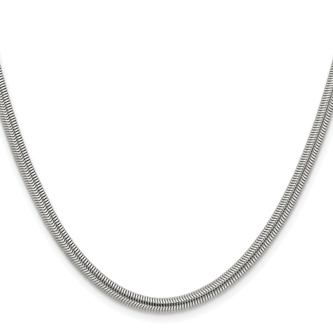 Chisel Stainless Steel 4.2mm Flat Snake Chain
