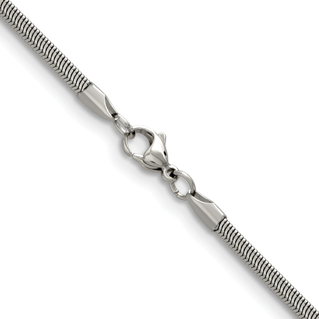 Chisel Stainless Steel 4.2mm Flat Snake Chain