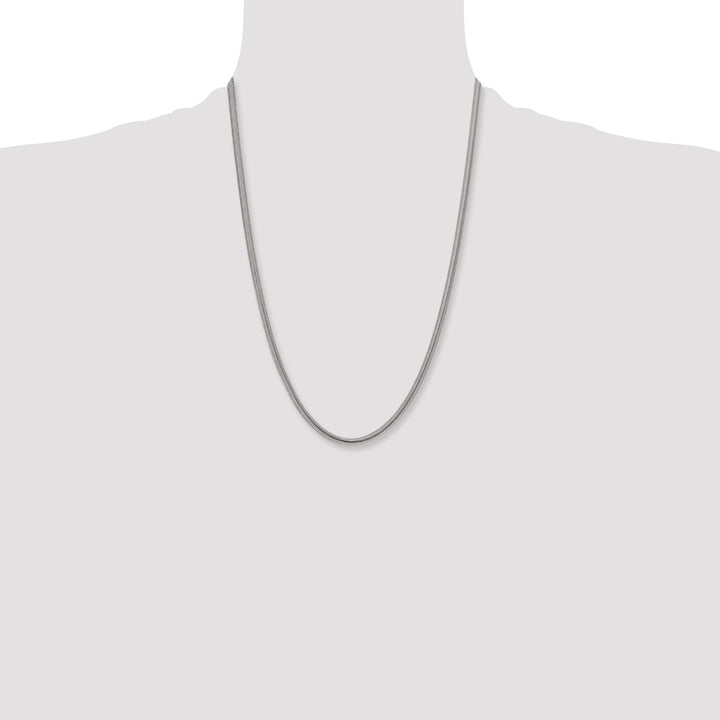 Chisel Stainless Steel 4.2mm Flat Snake Chain