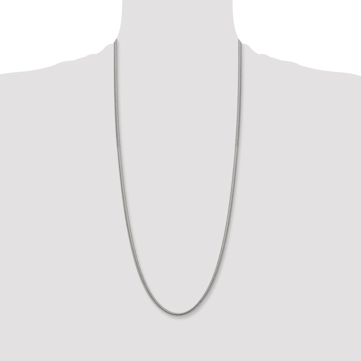 Chisel Stainless Steel 4.2mm Flat Snake Chain