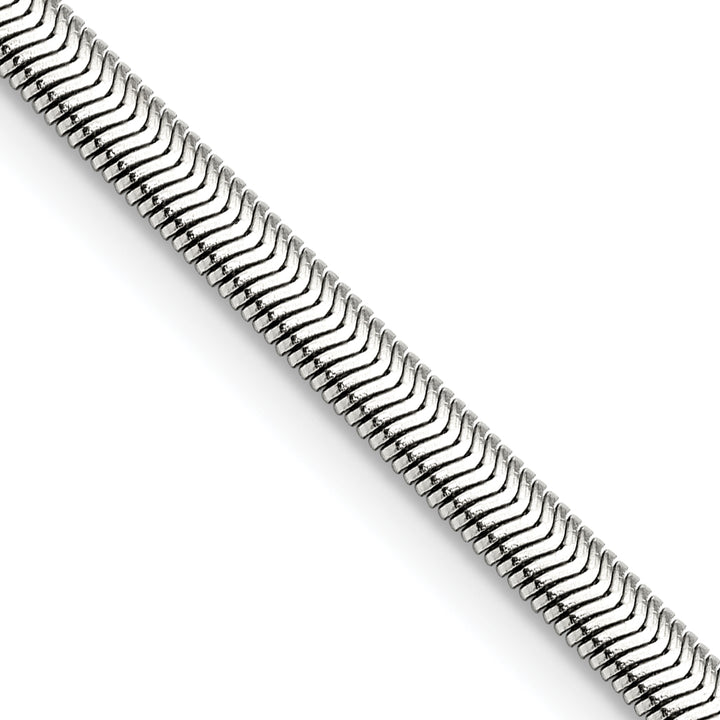 Chisel Stainless Steel 4.2mm Flat Snake Chain