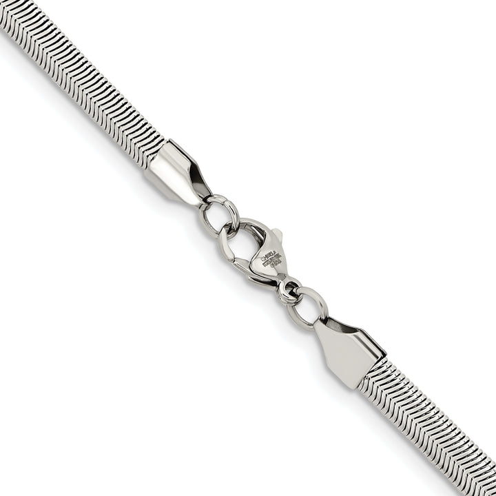 Chisel Stainless Steel 6.2mm Flat Snake Chain