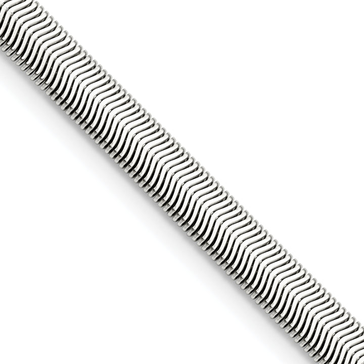 Chisel Stainless Steel 6.2mm Flat Snake Chain