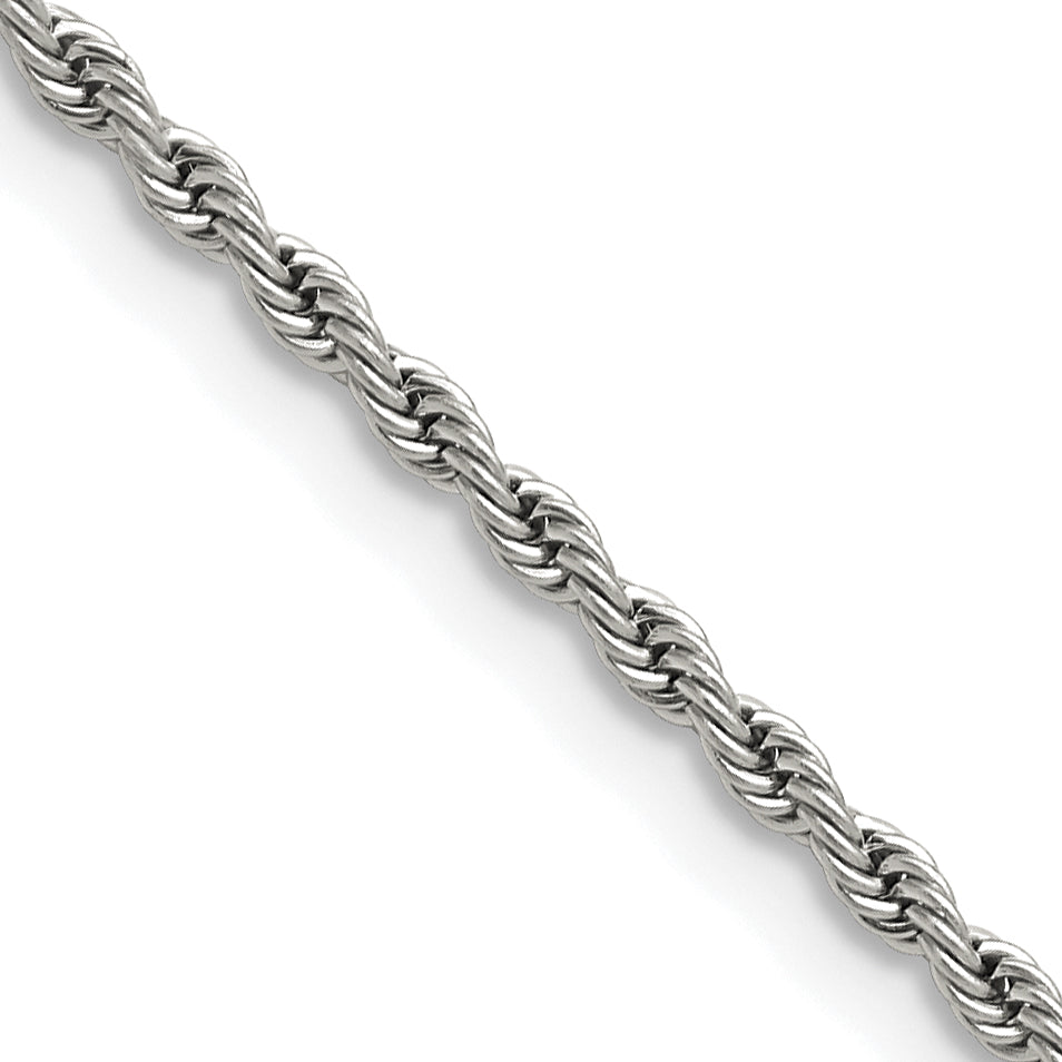 Chisel Stainless Steel 2.4mm Rope Chain