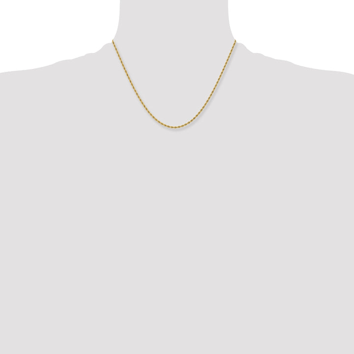 Chisel Stainless Steel Yellow Finish Finish 2.4mm Rope Chain