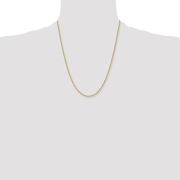 Chisel Stainless Steel Yellow Finish Finish 2.4mm Rope Chain