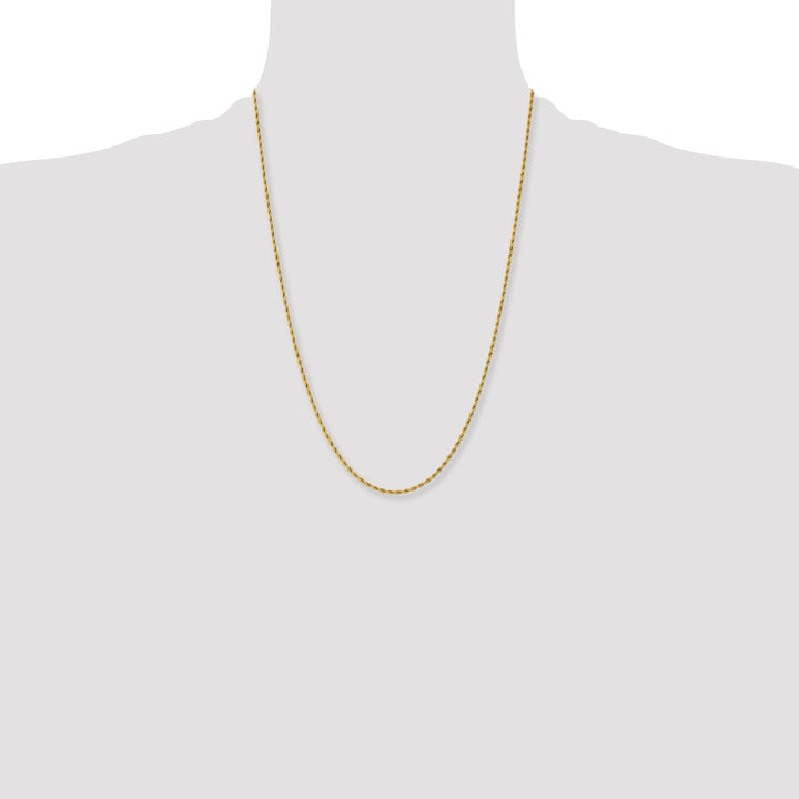 Chisel Stainless Steel Yellow Finish Finish 2.4mm Rope Chain