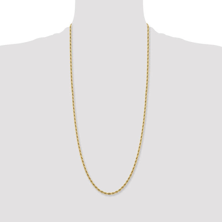 Chisel Stainless Steel Yellow Finish Finish 4mm Rope Chain