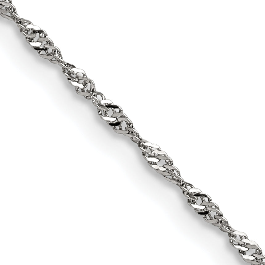 Chisel Stainless Steel 2mm Singapore Chain