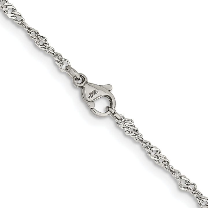 Chisel Stainless Steel 2.5mm Singapore Chain