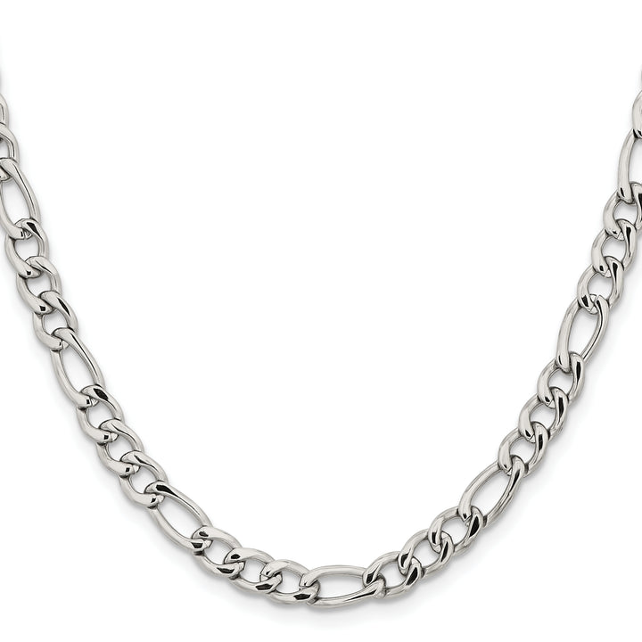 Chisel Stainless Steel 6.3mm Figaro Chain