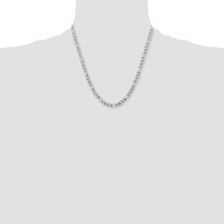 Chisel Stainless Steel 6.3mm Figaro Chain
