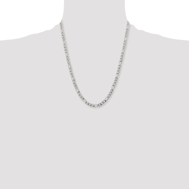 Chisel Stainless Steel 6.3mm Figaro Chain